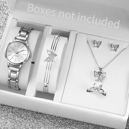 Women’s Watch Jewelry Set | Butterfly | Steel Band | Quartz