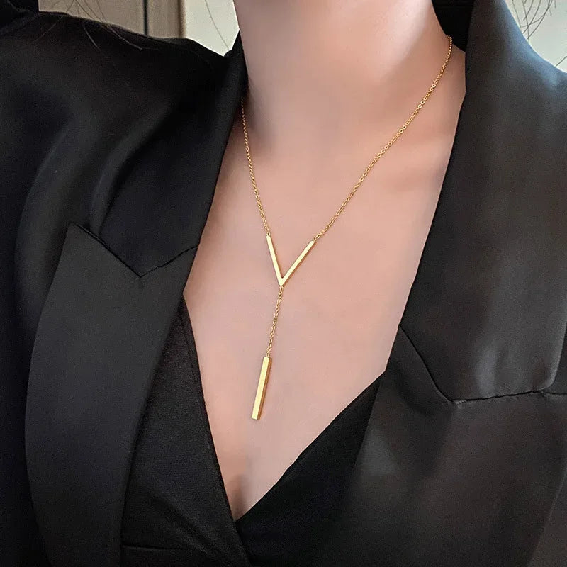 Women’s Long Necklace | Minimal | Party