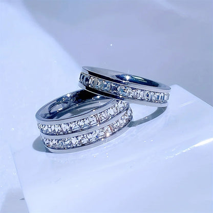 Women’s Jewelry Zircon Ring | Classic | Stainless Steel | Gift