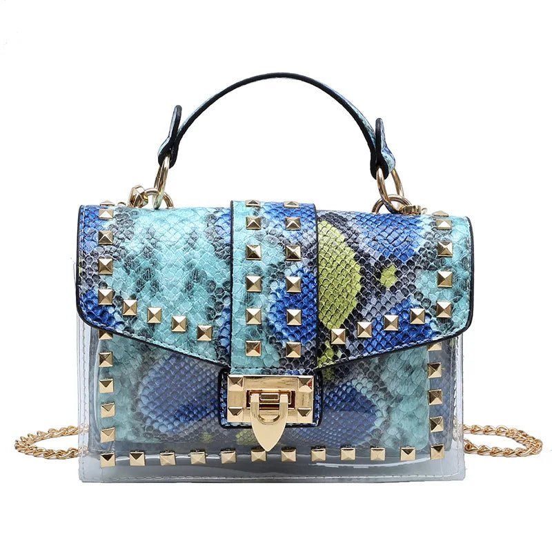 Women’s Crossbody Bag | Studded Graffiti | Fashion | Chic