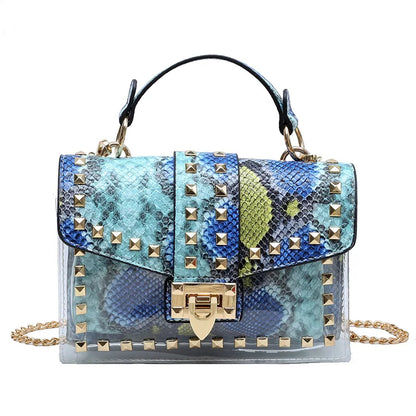 Women’s Crossbody Bag | Studded Graffiti | Fashion | Chic