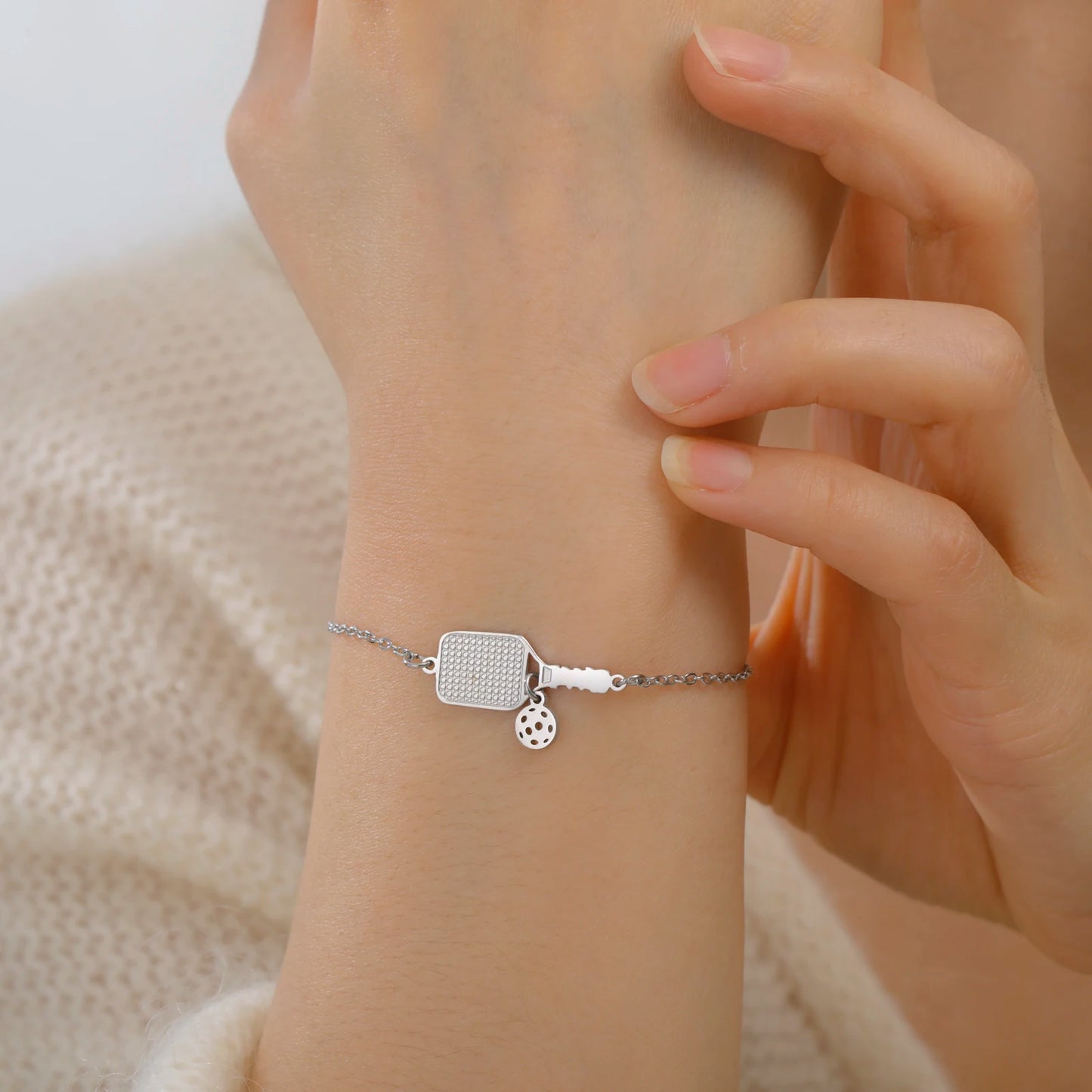 Women’s Trendy Charm Bracelet – Stainless Steel Fashion Jewelry Gift
