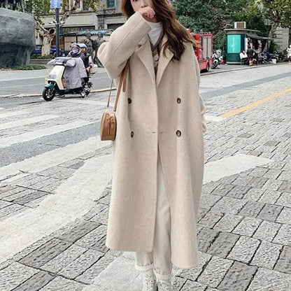 Women’s Wool Trench Coat Outerwear | Retro | Loose