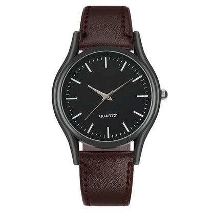 Men’s Luxury Business Watch – Leather Strap Wristwatch, Elegant Casual Clock Gift