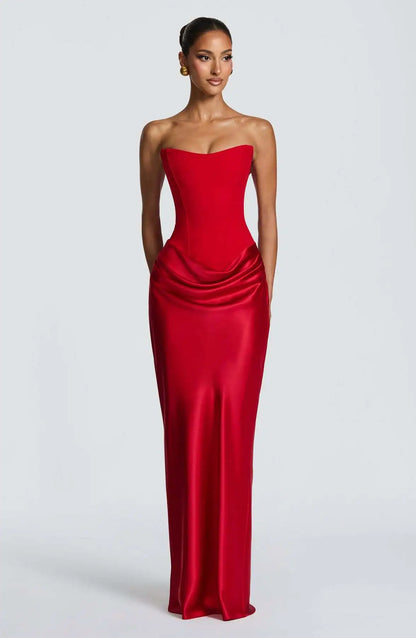 Women’s Maxi Dress | Strapless | Satin | Elegant