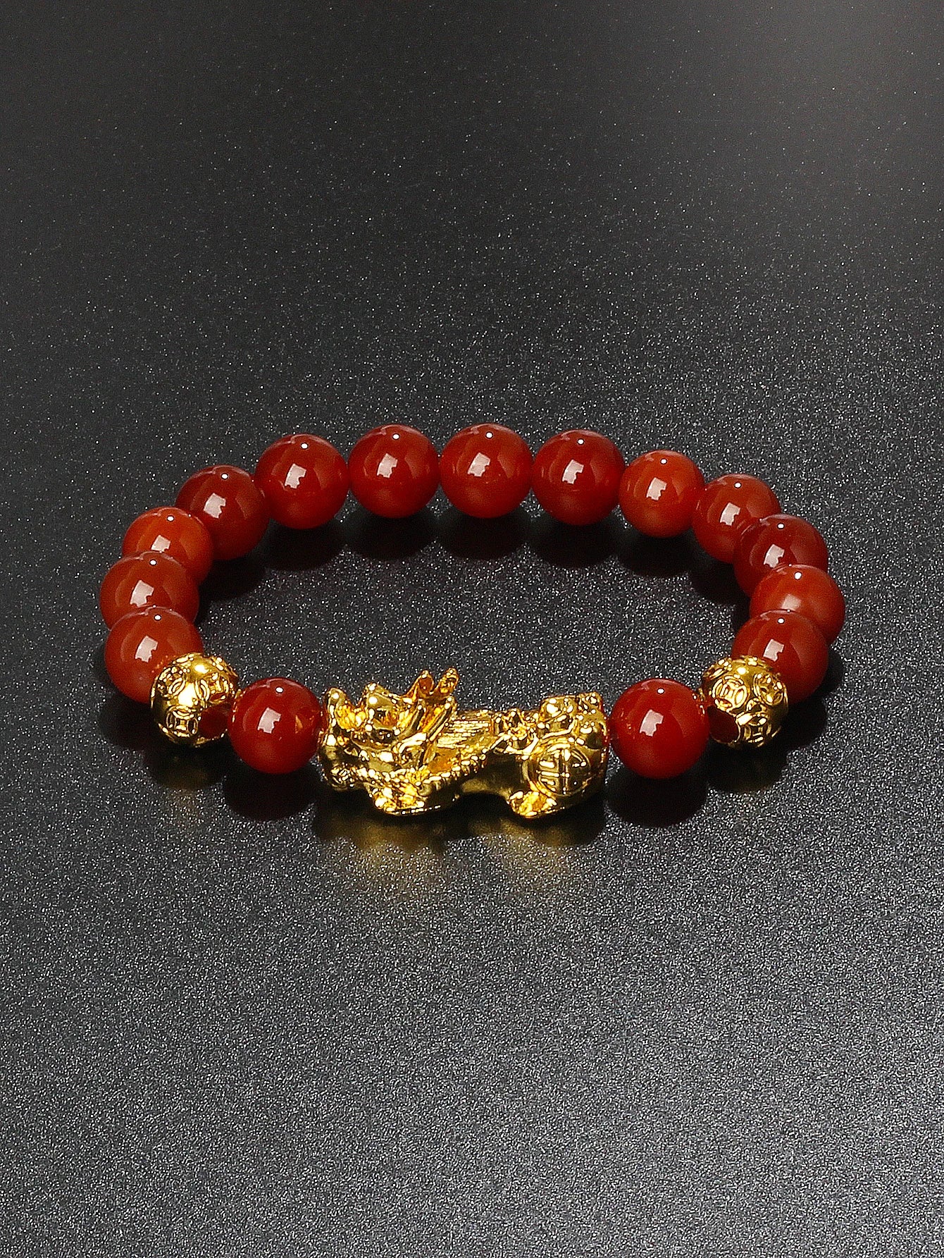 Men’s Black Obsidian Bead Bracelet – Spiritual Protection & Wealth Energy Healing Jewelry