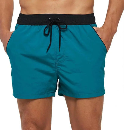 Men’s Quick-Dry Swim Shorts – Elastic Waist Surf & Beach Board Swimwear