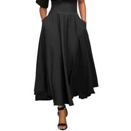 Women’s Elegant High Waist Skirt Bottom – Big Swing Half Skirt with Bow Design for Office & Multi-Occasion Wear