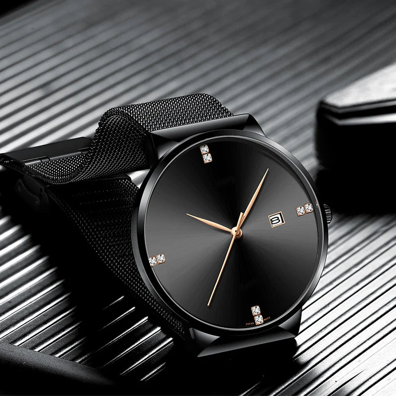 Men’s Luxury Watch – Stainless Steel Business & Casual Wristwatch SBB
