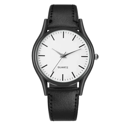 Men’s Luxury Business Watch – Leather Strap Wristwatch, Elegant Casual Clock Gift