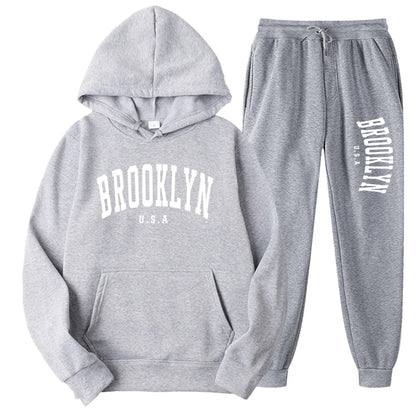 Men’s & Women’s Hoodie Casual Set – Autumn Winter