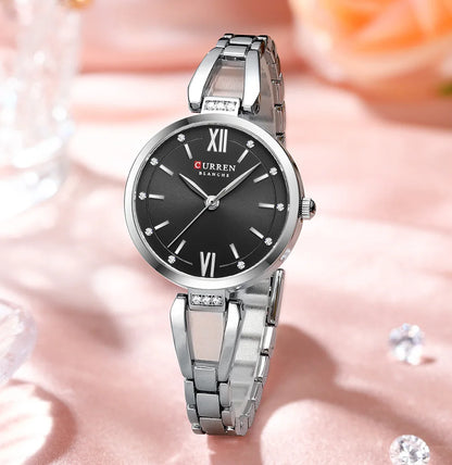 Women’s Luxury Gold Watch – Stainless Steel Band Elegant Fashion Wristwatch
