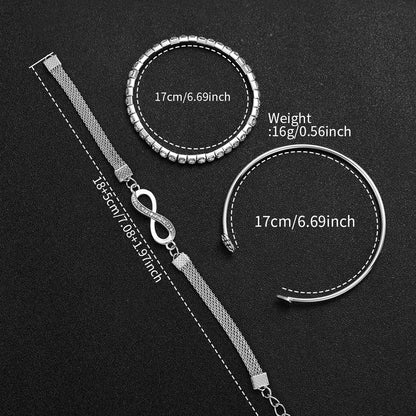 Women’s Watch Jewelry Set | Rhinestone | Steel Band | Quartz
