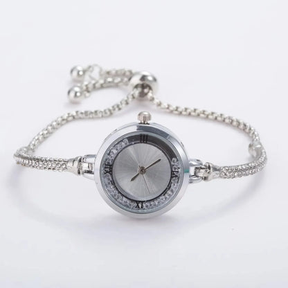 Women’s Gold Bracelet Quartz Watch | Elegant | Small Dial | Steel