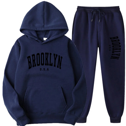 Men’s & Women’s Hoodie Casual Set – Autumn Winter
