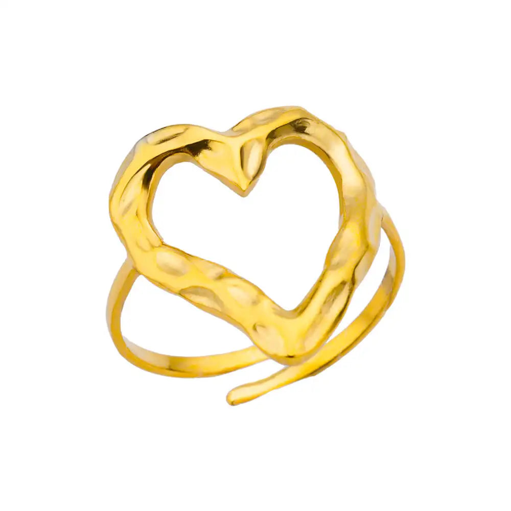 Women’s Jewelry 316L Stainless Steel Ring | Luxury | Gold Tone | Unisex