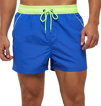 Men’s Quick-Dry Swim Shorts – Elastic Waist Surf & Beach Board Swimwear