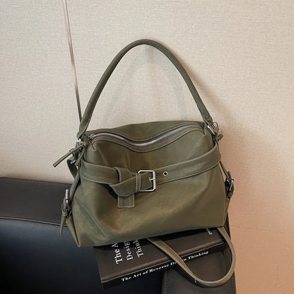 Women’s Tote Bag | Soft Leather | Large Capacity | Retro