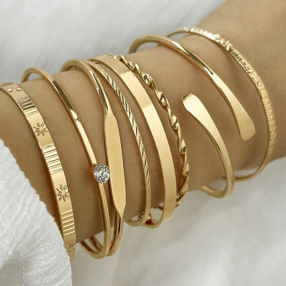 Women’s Jewelry Twist Texture Bangle Bracelet | Statement | Crystal | Geometric