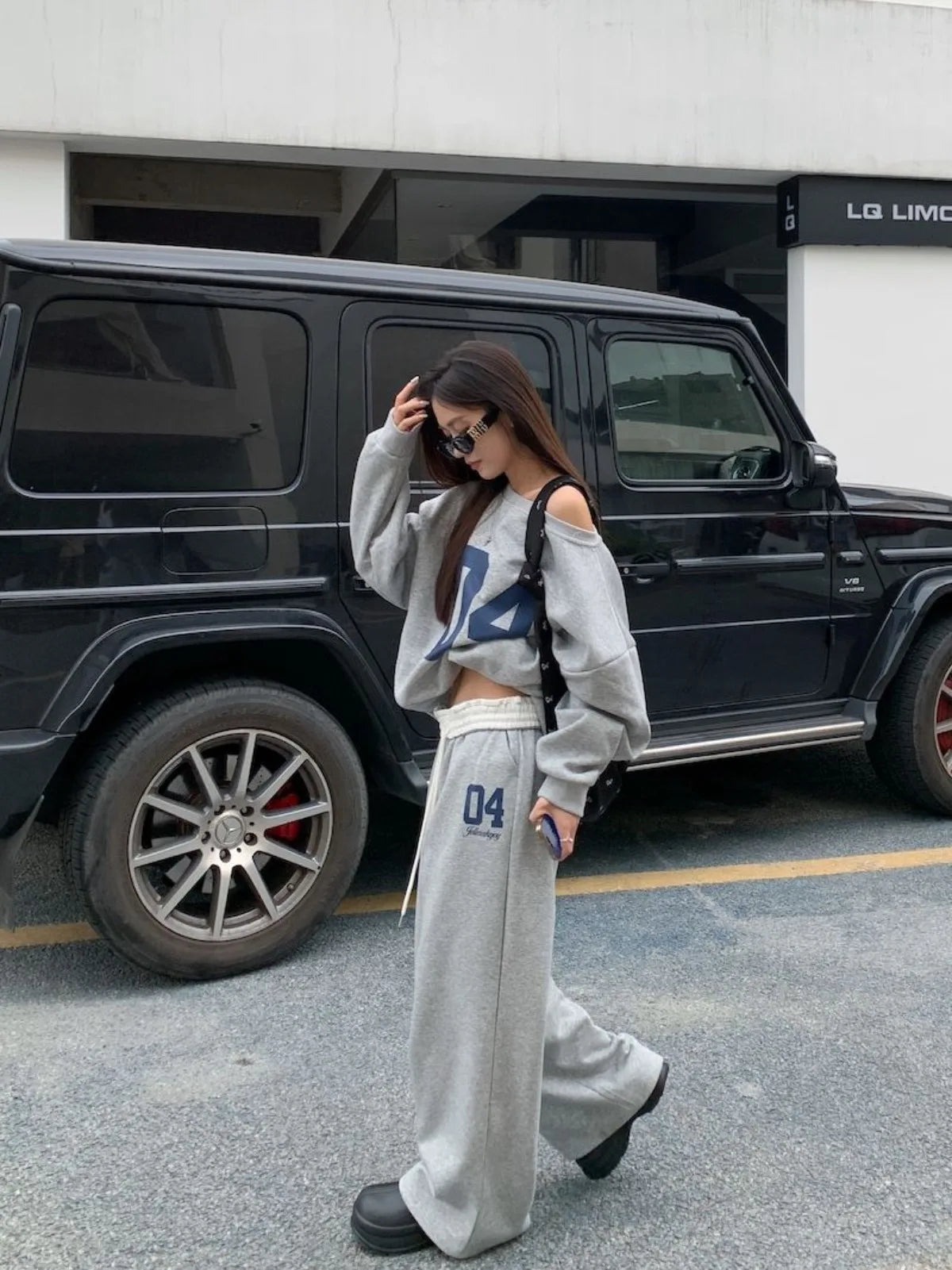 Women’s Retro High Waist Loose Sports Pants Bottom – American Fashion Casual Trousers for Spring/Summer