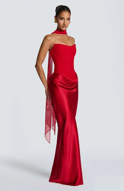 Women’s Maxi Dress | Strapless | Satin | Elegant
