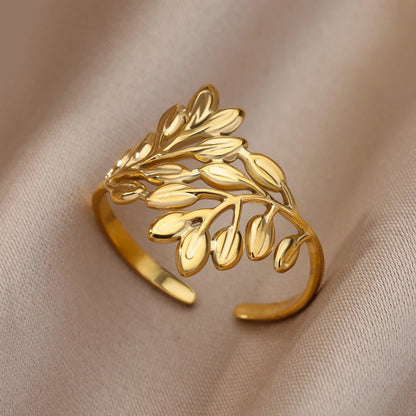 Women’s Jewelry Wide Open Ring | Statement | Gold Tone | Unisex
