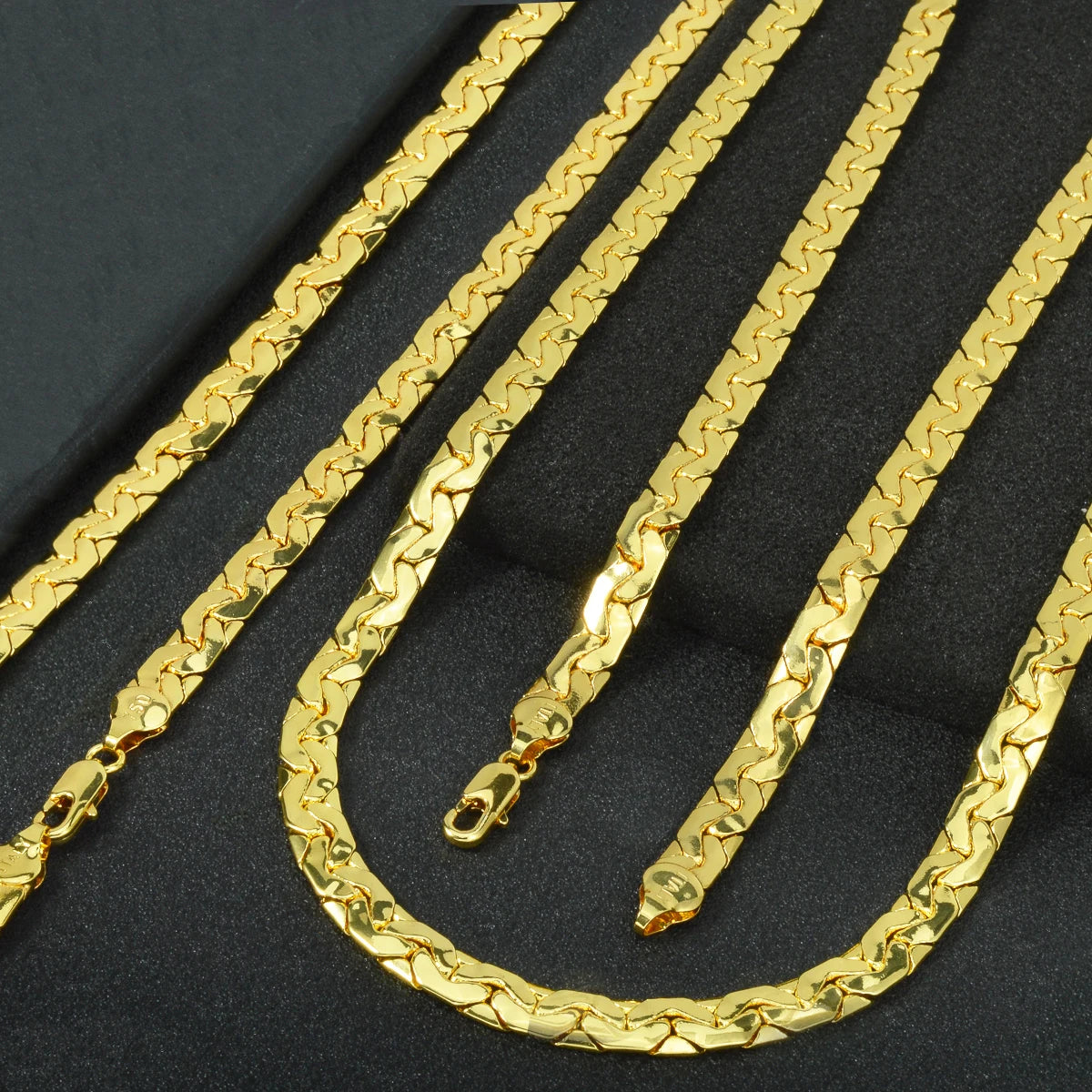 Women’s Jewelry Snake Chain Necklace | Hip Hop | Gold Plated | Unisex
