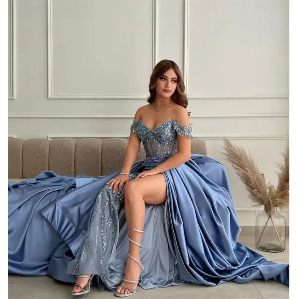 Women’s Elegant Ball Gown – Maxi Evening Prom & Wedding Dress