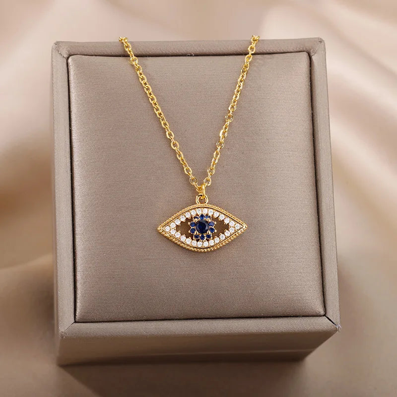 Women’s Jewelry Hollow Oval Pendant Necklace | Geometric | Gold Tone | Party