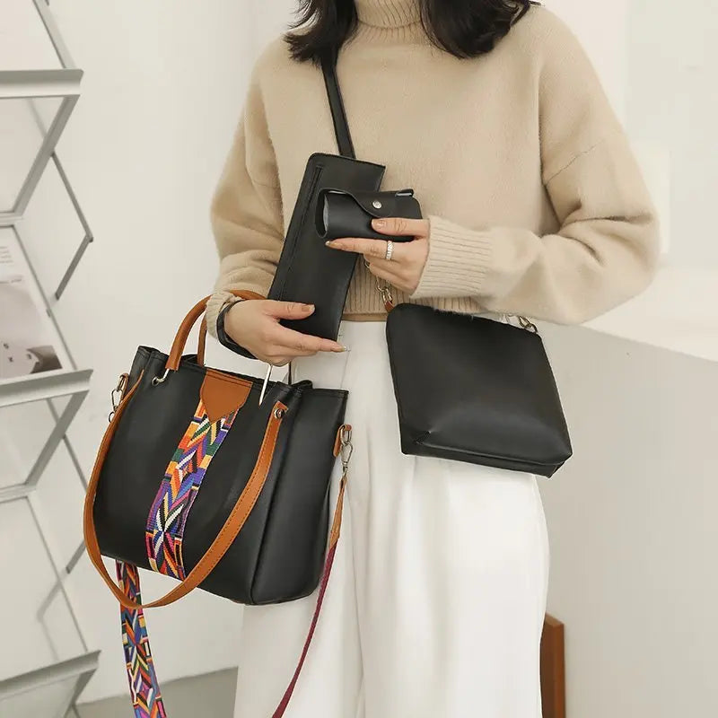 Women’s Tote Bag | Large Capacity | Fashion | Four Piece Set