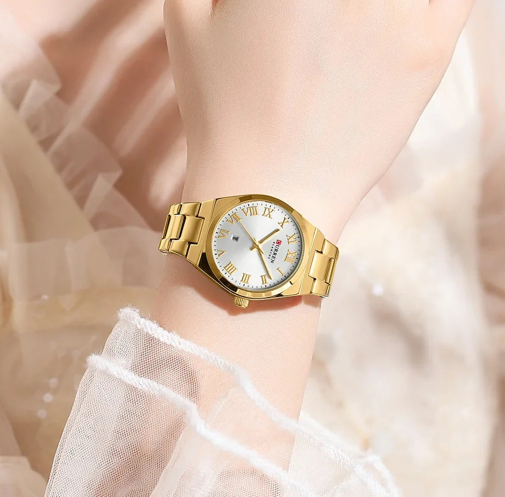 Women’s Waterproof Analog Watch | Stainless Steel | Date