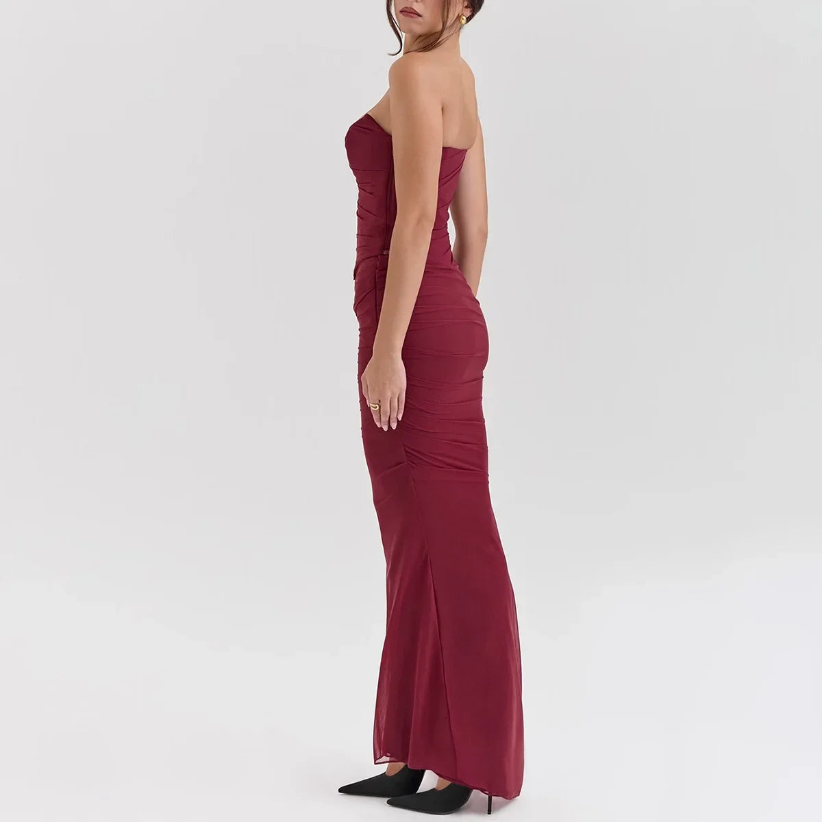 Women’s Elegant Maxi Dress with Scarf