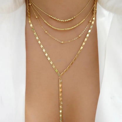 Women’s Jewelry Layered Disc Pendant Necklace | Vintage | Gold Tone | Trendy