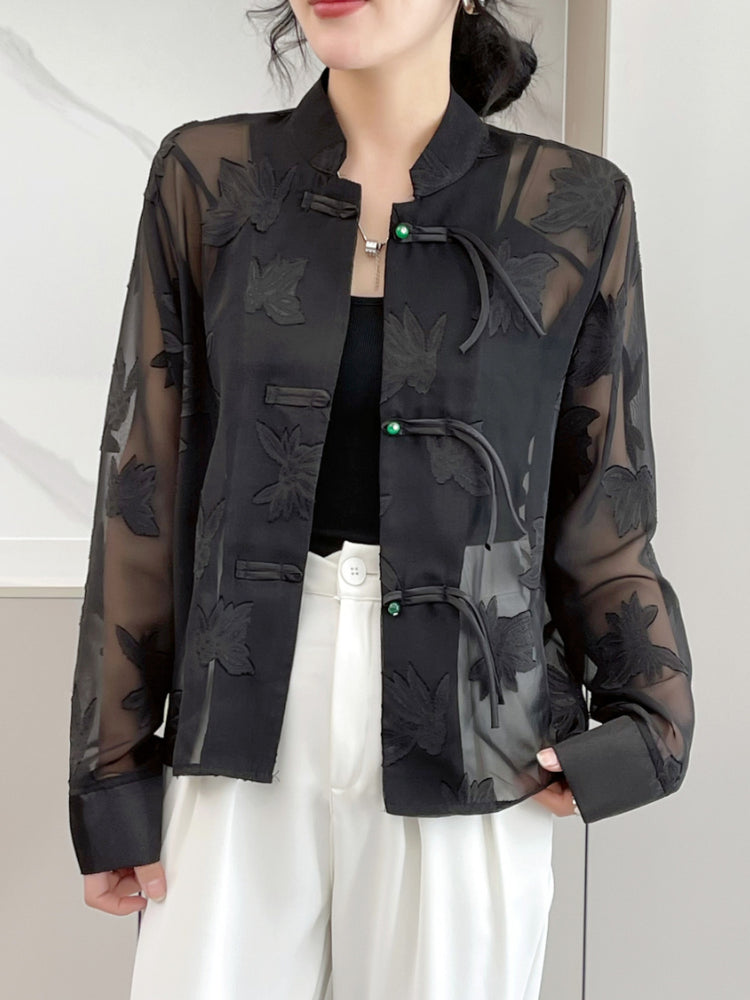 Women’s Sheer Jacket Style Outerwear