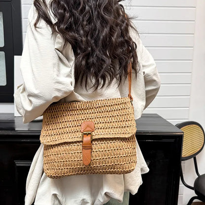 Women’s Crossbody Bag | Straw Woven | Vacation | Casual Shoulder
