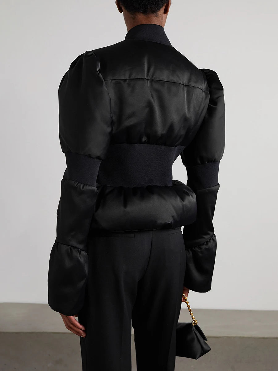 Women’s Tunic Jacket Outerwear – Slim Stand Collar Jacket