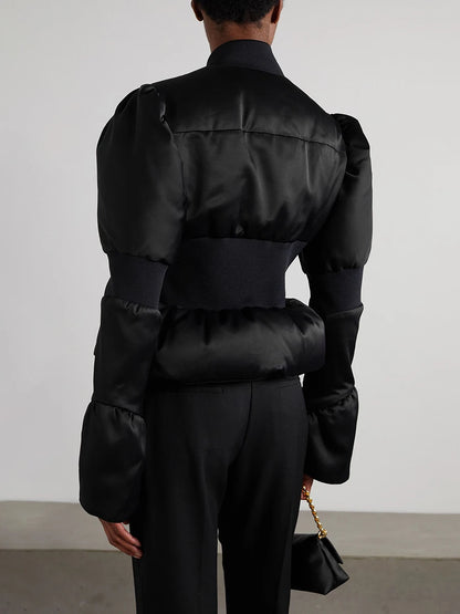 Women’s Tunic Jacket Outerwear – Slim Stand Collar Jacket