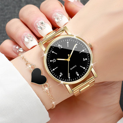 Women’s Watch Jewelry Set | Arabic Dial | Quartz | Minimal