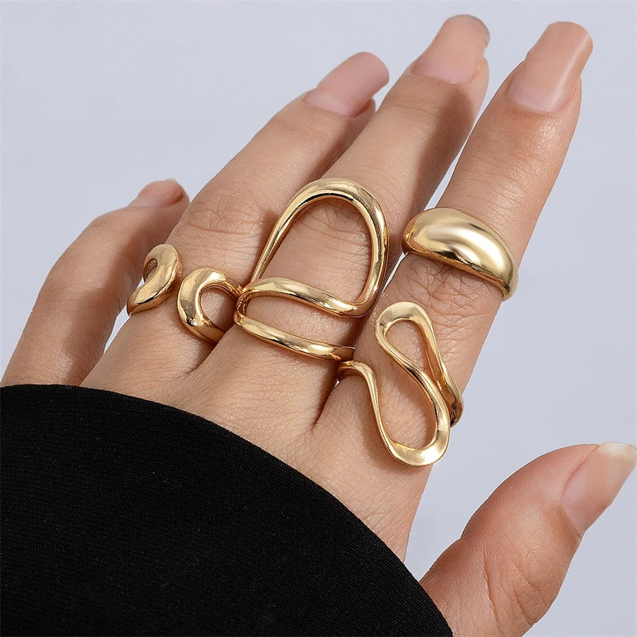 Women’s Jewelry C Shape Open Ring | Vintage | Geometric | Knuckle