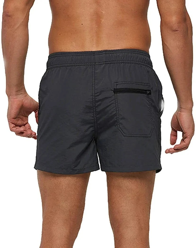 Men’s Quick-Dry Swim Shorts – Elastic Waist Surf & Beach Board Swimwear