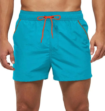 Men’s Quick-Dry Swim Shorts – Elastic Waist Surf & Beach Board Swimwear