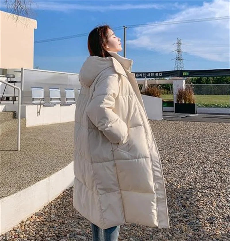 Women’s Long Puffer Jacket Outerwear | Winter | Hooded | Parka