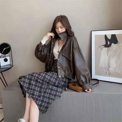 Women’s Faux Leather Outerwear | Casual | Streetwear Jacket