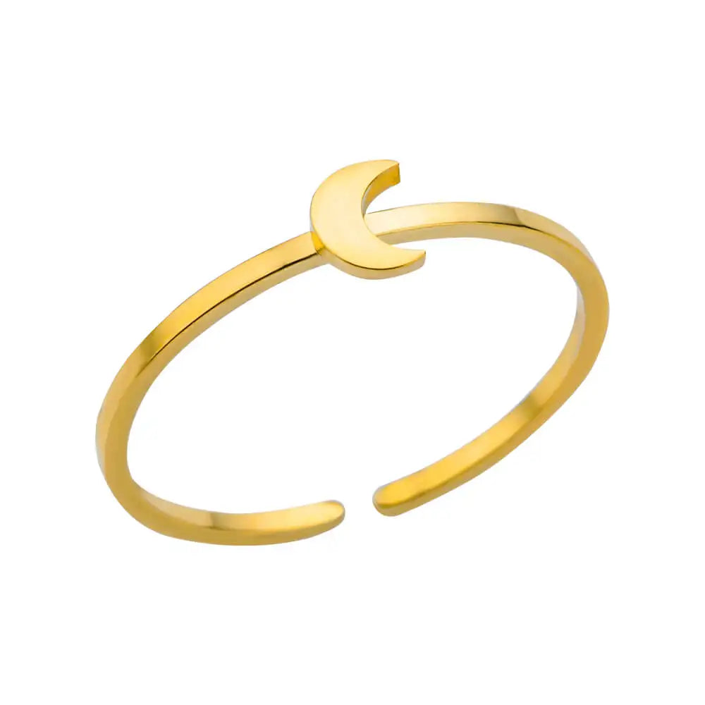 Women’s Jewelry Shell Star Open Ring | Trendy | Gold Tone