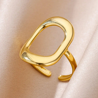 Women’s Jewelry Shell Star Open Ring | Trendy | Gold Tone