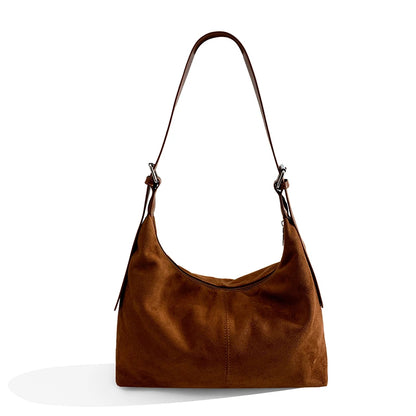 Women’s Shoulder Bag | Faux Suede | Large Capacity | Retro