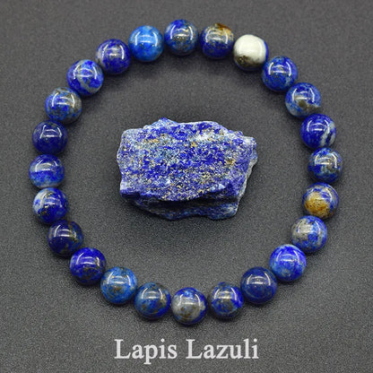 Women’s Natural Moss Agate Bead Bracelet – Healing Energy Stone Jewelry