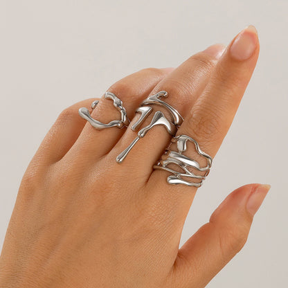 Women’s Jewelry Lava Open Ring | Goth | Y2K | Adjustable