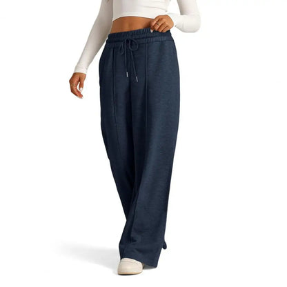 Women’s Yoga Sweatpants Bottom – Straight Leg Loose Fit Wide Leg Gym & Casual Pants