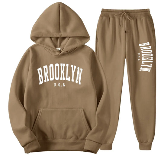 Men’s & Women’s Hoodie Casual Set – Autumn Winter
